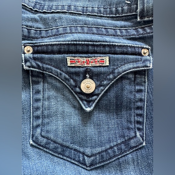 Hudson Signature Bootcut Jeans Dark Wash Low Rise - Size 28 - Picture 3 of 12